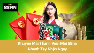 Khuyến Mãi Thành Viên Mới 88nn: Nhanh Tay Nhận Ngay  4 Khuyến Mãi Thành Viên Mới 88nn: Nhanh Tay Nhận Ngay