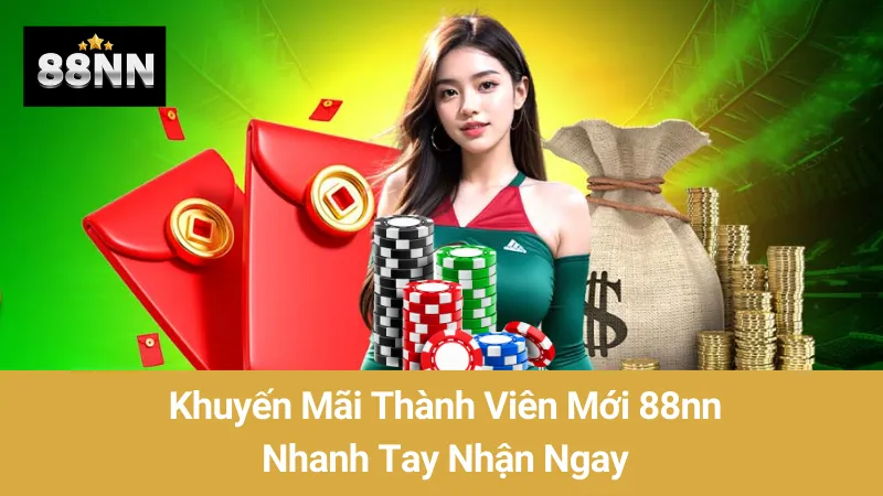 Khuyến Mãi Thành Viên Mới 88nn: Nhanh Tay Nhận Ngay  1 Khuyến Mãi Thành Viên Mới 88nn: Nhanh Tay Nhận Ngay